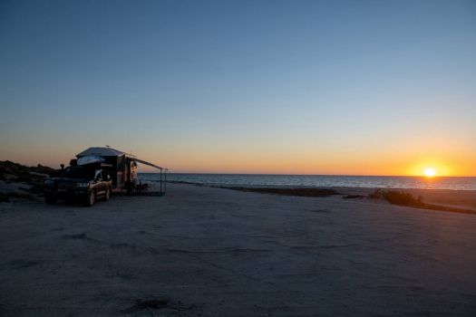 Sunset on a deserted beach