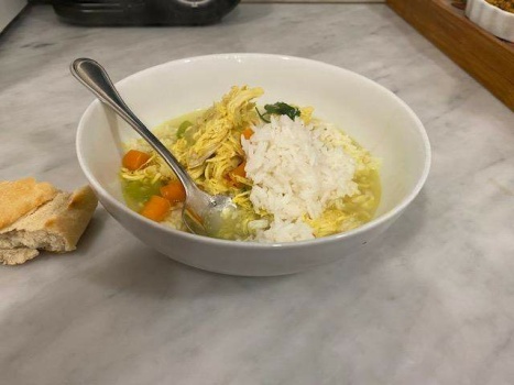 Solve With rice and bread. jigsaw puzzle online with 20 pieces