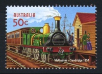 Steam Train Stamp Melbourne