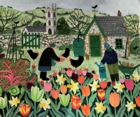 Art - Vanesssa Bowman - Spring - Tulips & Hens