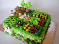 Theme: Green - Garden cake