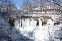 MINNEHAHA FALLS WHICH IS IN THE HEART OF SOUTH MINNEAPOLIS, MINNESOTA