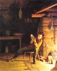 Boyhood of Abraham Lincoln by by Eastman Johnson