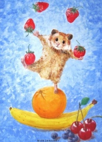 "Five A Day" my own original acrylic painting