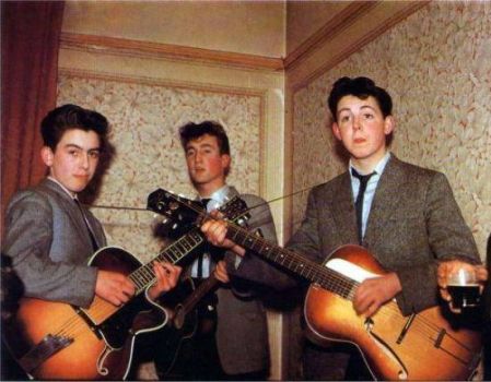 Fifteen year old Paul McCartney and friends