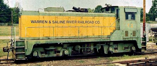 Warren & Saline River Railroad. Warren, AR. August 07, 1988