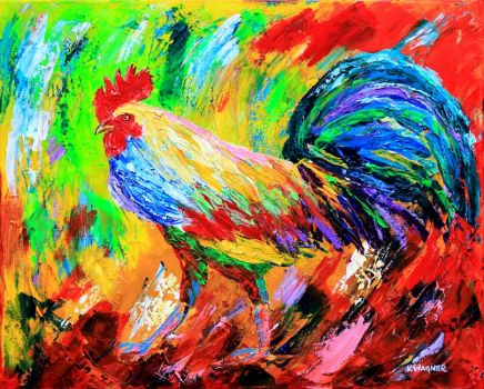 Rooster Brought to You in Living Color