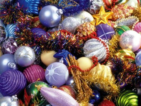 Christmas Ornaments - Glitter