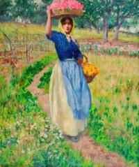 Flower Seller ~ George Hitchcock