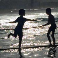 Boys on the beach
