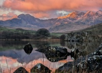 Yr Wyddfa at sunrise, north Wales