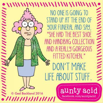 Solve Aunty Acid Telling it Like It Is jigsaw puzzle online with 64 pieces