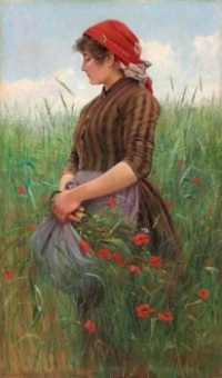 Peasant woman.  1923. Angiolo Tommasi (Italian, 1858 - 1923) .
