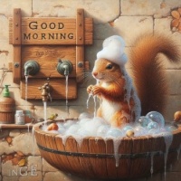 Squirrel in Soap Suds