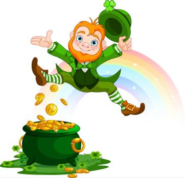 Solve Dancing Leprechaun jigsaw puzzle online with 420 pieces