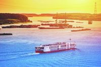 Cruise Ship At Harbor