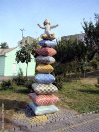 Pillow Sculpture, Kyiv, Ukraine