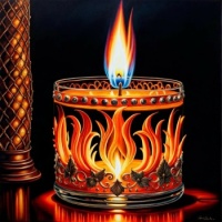 A Tribal Candle