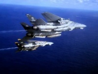A pair of Tomcats from VF-103 "Jolly Rogers".