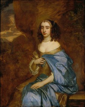 Lely, Portrait of a Lady with a Blue Drape