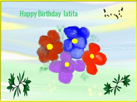 Happy Birthday  latifa .