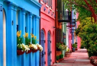 Rainbow Row, Charleston, South Carolina by Joe Benton