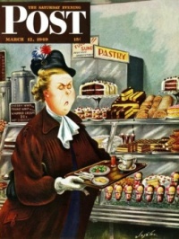 NO Desserts, Saturday Evening Post Cover, March 12, 1949