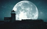 lighthouse full moon