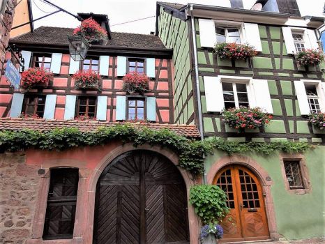 Houses in Alsace, Haut-Rhin, Riquewihr