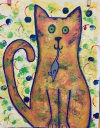 Rusty with Mouse by Jane Paquin.