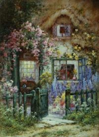 Cottage with flowers