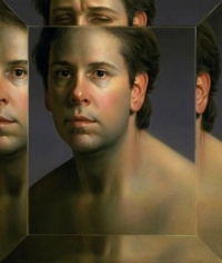 Will Wilson  2004  Autoportrait dans un miroir biseaute