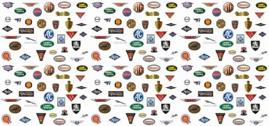 Solve British car logos!! jigsaw puzzle online with 105 pieces