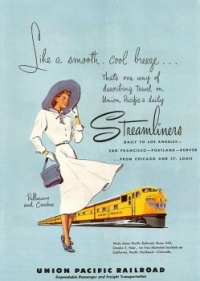 UP Streamliners ad 1949-50