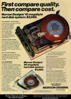Morrow 10MB disk drive