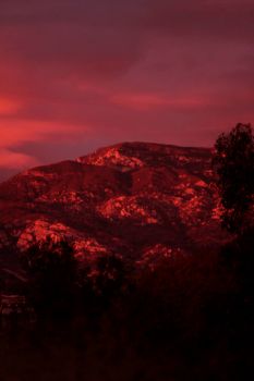 Santa Ynez Foothills at Sunset