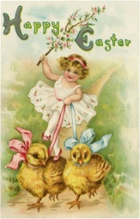 Vintage card. Easter