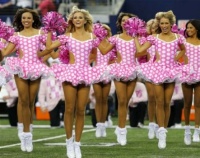 NFL cheerleaders go pink for breast cancer