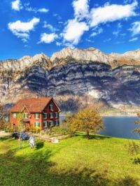 Nice House With a Great View Along The Water -- Switzerland...