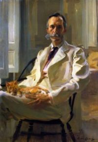 Cecilia Beaux, Man with the Cat (Henry Sturgis Drinker) (1898)