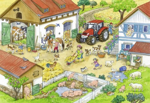 Solve Busy farm jigsaw puzzle online with 150 pieces