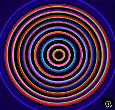 Solve Spooky circles 👀 jigsaw puzzle online with 100 pieces