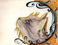 Art nouveau cat