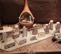 Nativity Sets From India (Front) and Tanzania (Back)