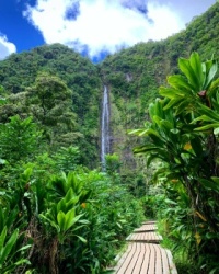 Makahiku Waterfall, Maui, Hawaii