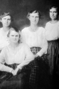grandma (seated) and her sisters