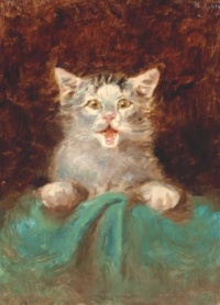 Henri De Toulouse-Lautrec (French, 1864–1901), Un petit chat (1882)