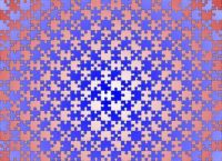 Interlocked gradient puzzle (Large 1:1 pieces)