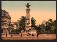 Paris Monument circa 1910 Photochromatic Image