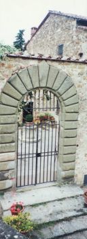 Gate at Poggio Al Sorbo in Tuscany